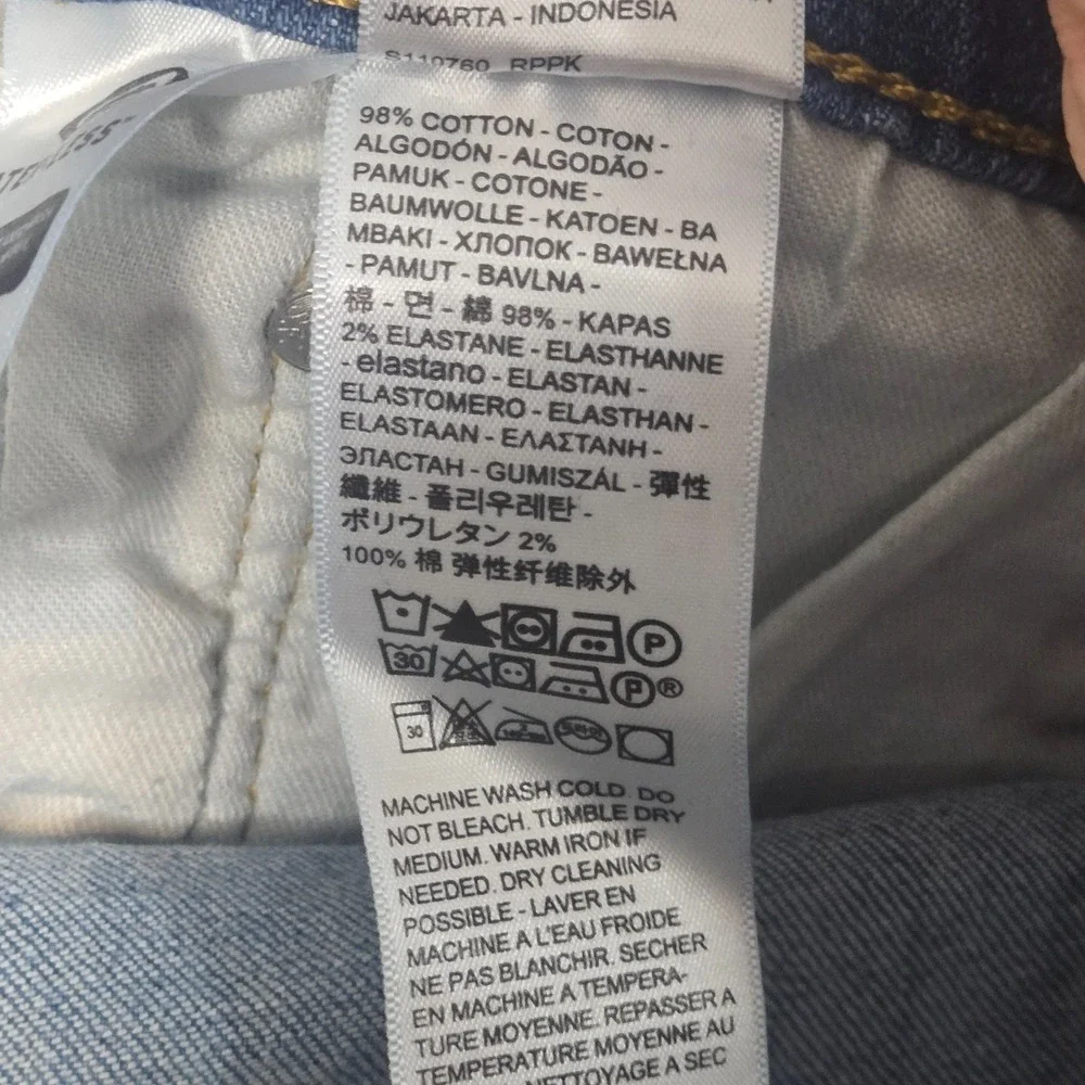 Levis 559 Jeans Mens 44x32 (Meas 42x29) Blue Straight Leg Relaxed Fit Light Wash